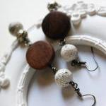 Shabby Chic And Wood - Earrings Woodland